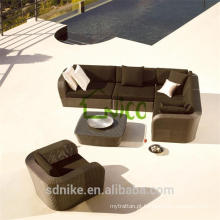 SZ- (1) mobiliário de exterior sofá vime / rattan pequeno l em forma de preços sofá